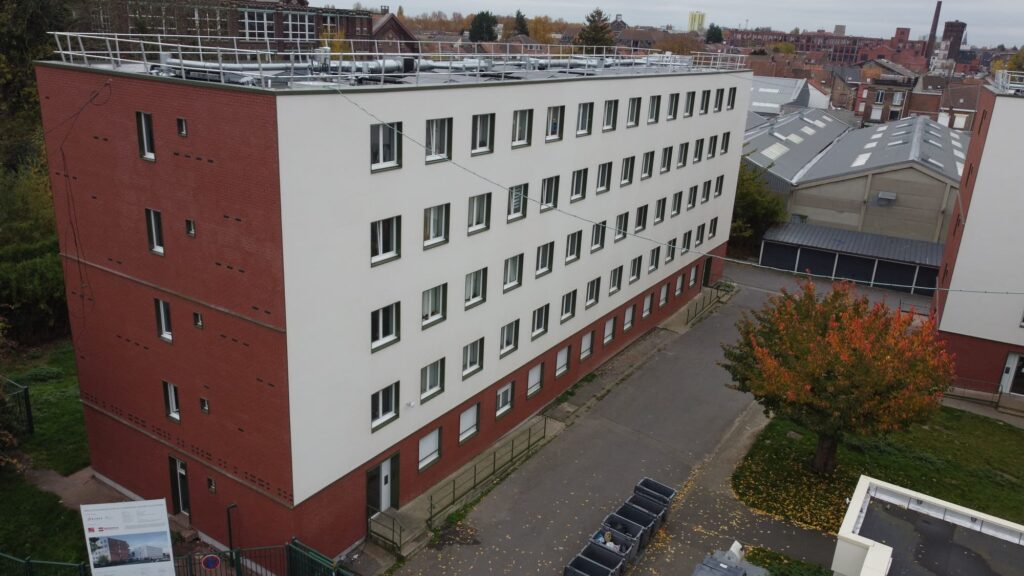 Photos du chantier des résidences Les Pins - Les Oliviers à Tourcoing.