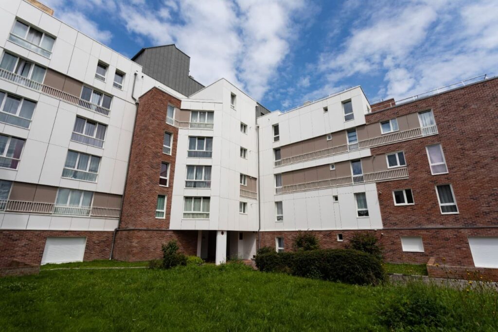 Photos du chantier des résidences Bourseul et Guérin de Norévie à Douai.